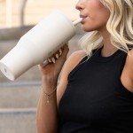HydroJug Traveler 40 oz Insulated Tumbler - Cream