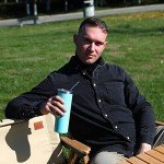 Black Stainless Steel 20 oz Slim Tumbler Cup