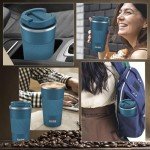 KETIEE 12oz Insulated Travel Coffee Tumbler - Blue