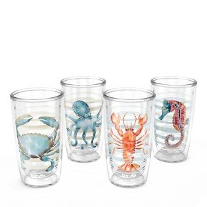 Tervis 16oz Atlantica Double Wall Insulated Tumblers - 4pk