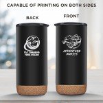 Personalized Black Travel Tumblers 16 oz - Set of 10
