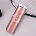 Monogrammed 20oz Skinny Tumbler with Initials