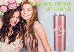 Monogrammed 20oz Skinny Tumbler with Initials