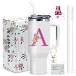Personalized 40oz Monogrammed Tumbler for Women