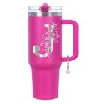 Personalized 40 oz Monogrammed Tumbler with Handle