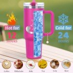 Personalized 40 oz Monogrammed Tumbler with Handle