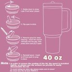 Personalized 40 oz Monogrammed Tumbler with Handle