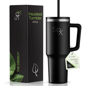 SIPX™ 40oz Insulated Tumbler with Lid & Straw