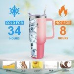 40 oz Leak-Proof Stainless Steel Tumbler with Handle