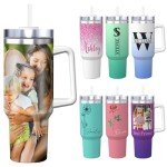Customizable 40 Oz Stainless Steel Photo Tumbler