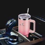 40 oz Leak-Proof Stainless Steel Tumbler with Handle