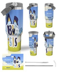 30 oz Insulated Tumbler with Handle - Blue