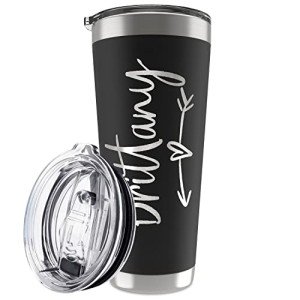 Burgundy Personalized 30 Oz Tumbler with Lid