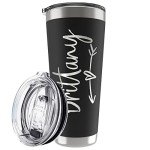 Burgundy Personalized 30 Oz Tumbler with Lid