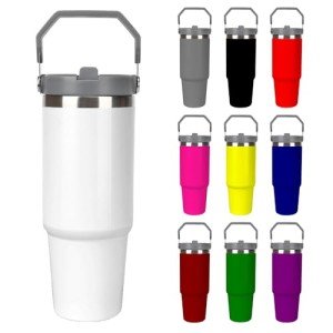 Personalized 30 Oz Stainless Steel Handle Tumbler