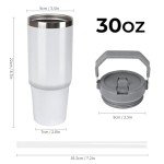 Personalized 30 Oz Stainless Steel Handle Tumbler