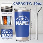 Personalized 20 Oz Stainless Steel Name Tumblers