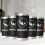 Personalized 20 Oz Stainless Steel Name Tumblers