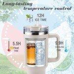 Personalized 40 Oz Stainless Steel Tumbler with Handle