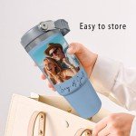 Personalized 30 Oz Tumbler with Handle & Straw