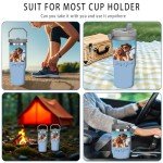 Personalized 30 Oz Tumbler with Handle & Straw