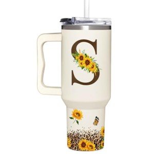 Custom Sunflower Tumbler - Perfect Personalized Gift
