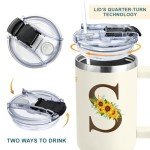 Custom Sunflower Tumbler - Perfect Personalized Gift