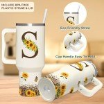 Custom Sunflower Tumbler - Perfect Personalized Gift