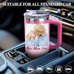 Custom 40oz Tumbler with Handle and Straw