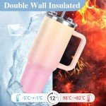 Custom 40oz Tumbler with Handle and Straw