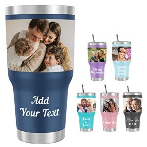 Custom Name Tumbler 30oz with Lids & Straws