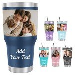 Custom Name Tumbler 30oz with Lids & Straws