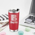 Custom 20 Oz Stainless Steel Tumbler with Name