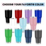 Custom Name Tumbler 30oz with Lids & Straws