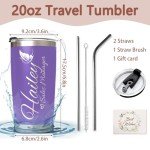Custom 20 Oz Stainless Steel Tumbler with Name