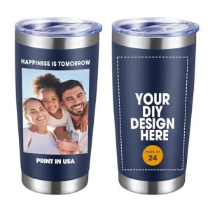 Custom 20oz Stainless Steel Insulated Tumblers - 24 Pcs