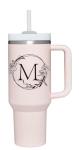 Personalized 40oz Initials Tumbler Cup with Handle