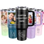 Custom 40oz Insulated Tumbler with Handle