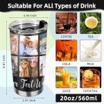 Custom Insulated Travel Mug with Photos and Text