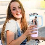 Custom 40oz Insulated Tumbler with Handle