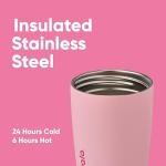 Owala SmoothSip Pink Insulated Coffee Tumbler 12 oz