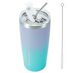 Insulated Stainless Steel Travel Tumbler with Straw