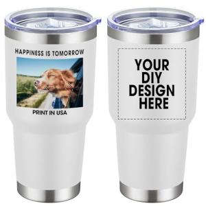 Custom 30oz Stainless Steel Tumbler with Lid