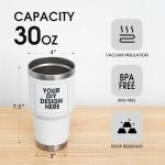 Custom 30oz Stainless Steel Tumbler with Lid
