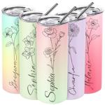 Personalized Stainless Steel Birthday Tumbler with Name
