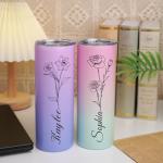 Personalized Stainless Steel Birthday Tumbler with Name