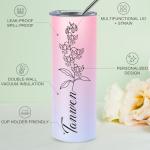 Personalized Stainless Steel Birthday Tumbler with Name