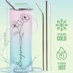 Personalized Stainless Steel Birthday Tumbler with Name