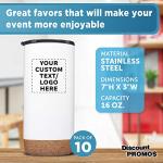 Personalized 16 oz. Travel Tumblers Set of 10