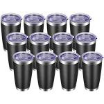 VEGOND 20oz Stainless Steel Tumbler Set, Black